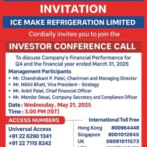 ICE Make Earnings Call Invitation Q4 FY25-21 May @3PM 